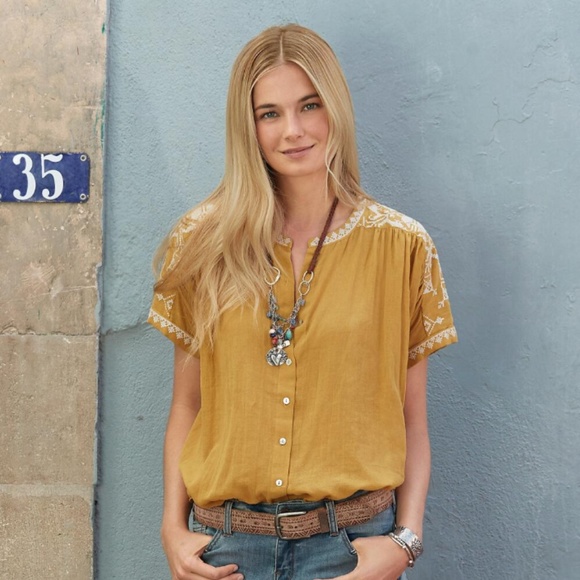 Sundance Tops - Sundance Grecia Embroidered Blouse